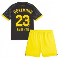 Koszulka piłkarska Borussia Dortmund Emre Can #23 Strój wyjazdowy dla dzieci 2023-24 tanio Krótki Rękaw (+ Krótkie spodenki)